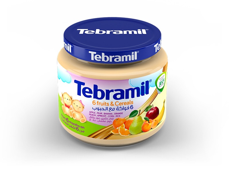 6 Fruits & Cereals Tebramil Jars by Pharmex